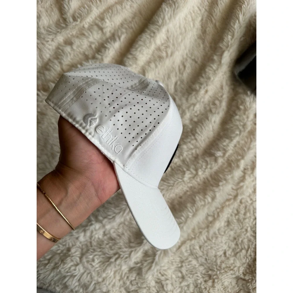 Ethika Women's White Athletic Snow Camo Adjustable Snapback Hat Size